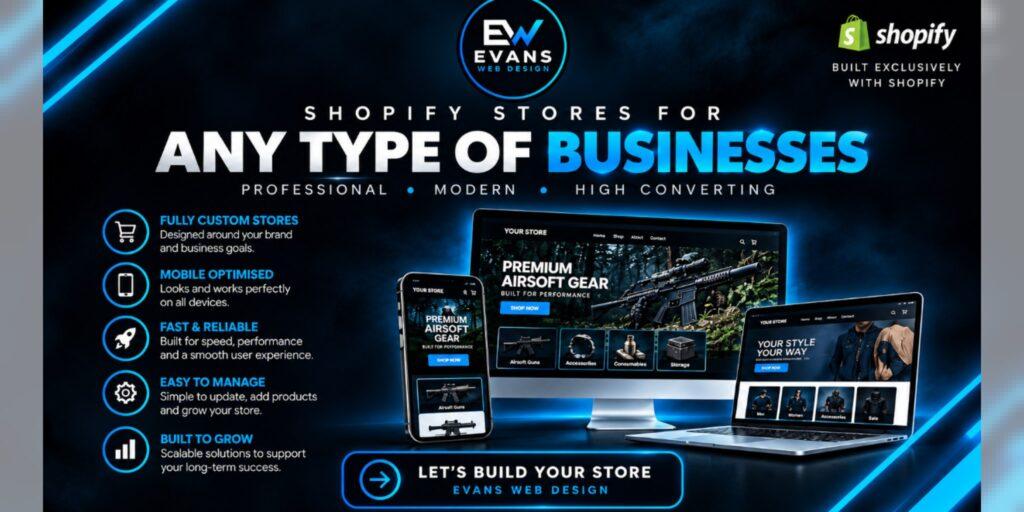 Evans Web Design landscape draft