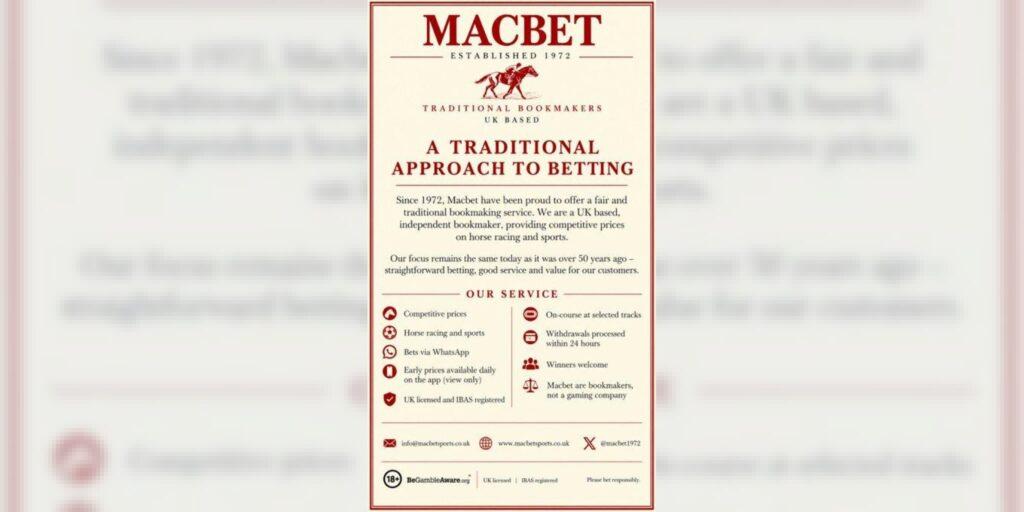 Maurice Charge Ltd – trading as Macbet landscape draft